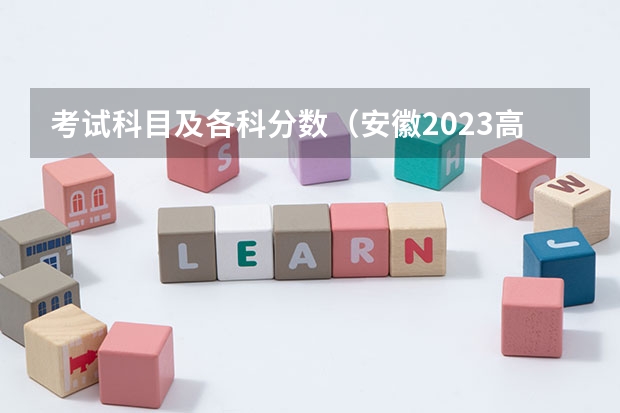 考试科目及各科分数（安徽2023高考本科第一批院校投档分数线及名次）