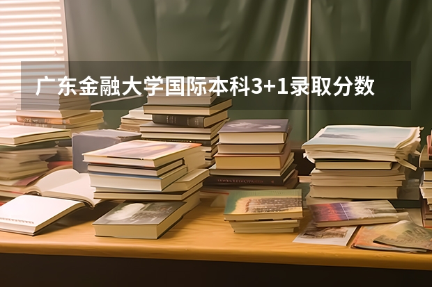 广东金融大学国际本科3+1录取分数线（2023凉州中考普高录取分数线公布）