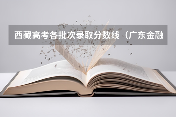 西藏高考各批次录取分数线（广东金融大学国际本科3+1录取分数线）