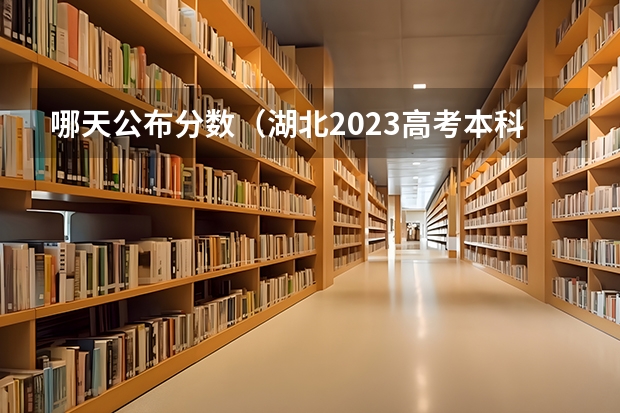 哪天公布分数（湖北2023高考本科录取分数线公布）