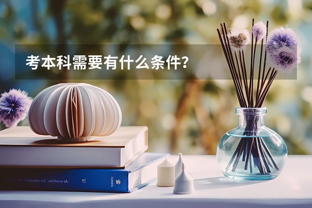 考本科需要有什么条件？