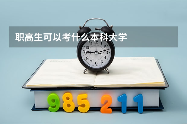 职高生可以考什么本科大学