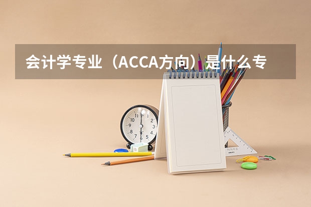 会计学专业（ACCA方向）是什么专业？